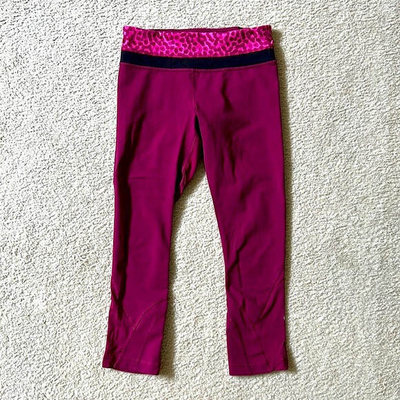 Lululemon Pace Rival Leggings size 4 (small)pants Maroon Dark Adobe Burgandy Red - Picture 1 of 8